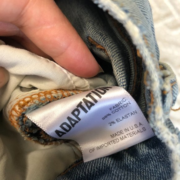 NWT Post LA ADAPTATION Boyish Crop Jeans Size 27 $495 Distressed Blue Denim - Picture 8 of 10